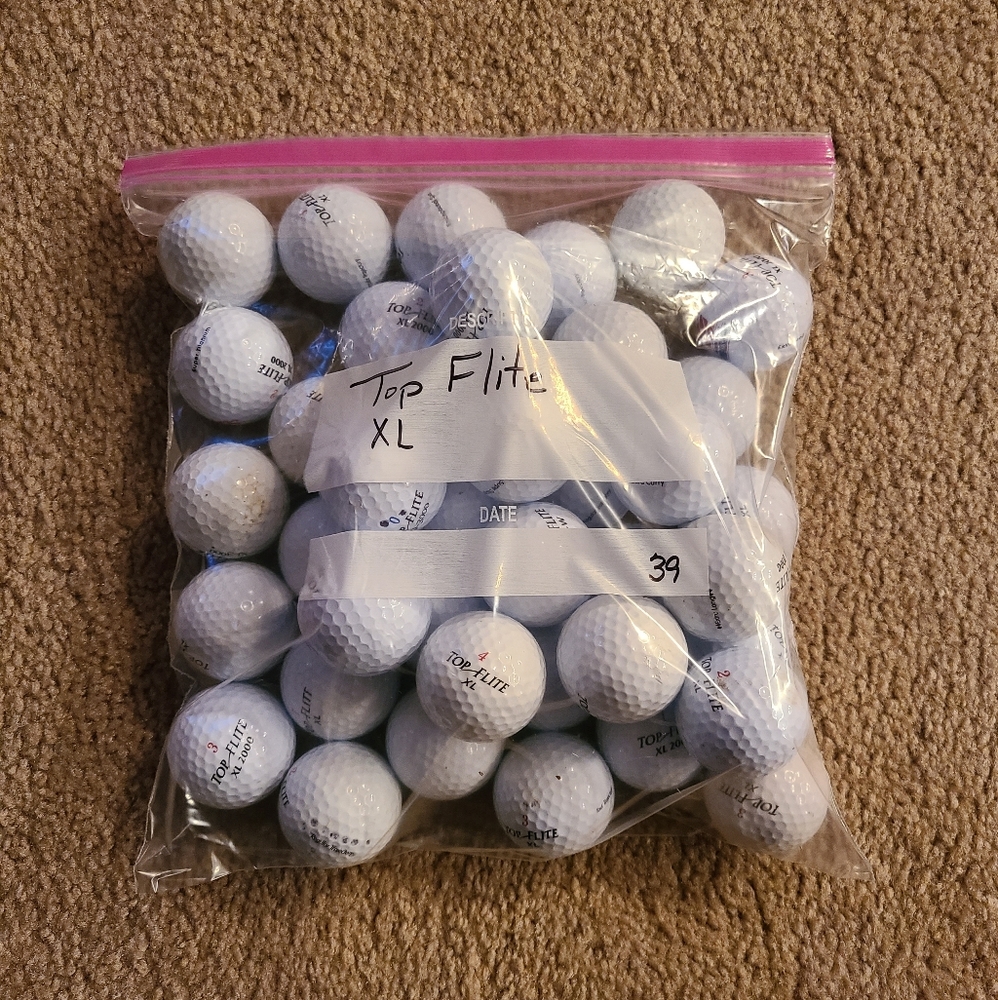39 Top Flite XL Golf Balls